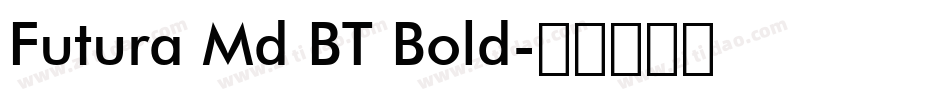Futura Md BT Bold字体转换